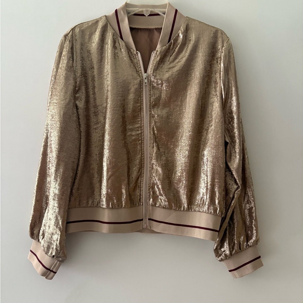 Gold Bomber Jacket